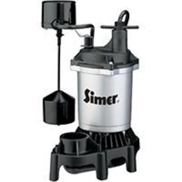 Sta-Rite Sta-Rite Simer 2164 Sump Pump, 115 V, 3.9 A, 1-1/4 in Inlet, 1-1/2 in Outlet, 660 gph 2164/2957